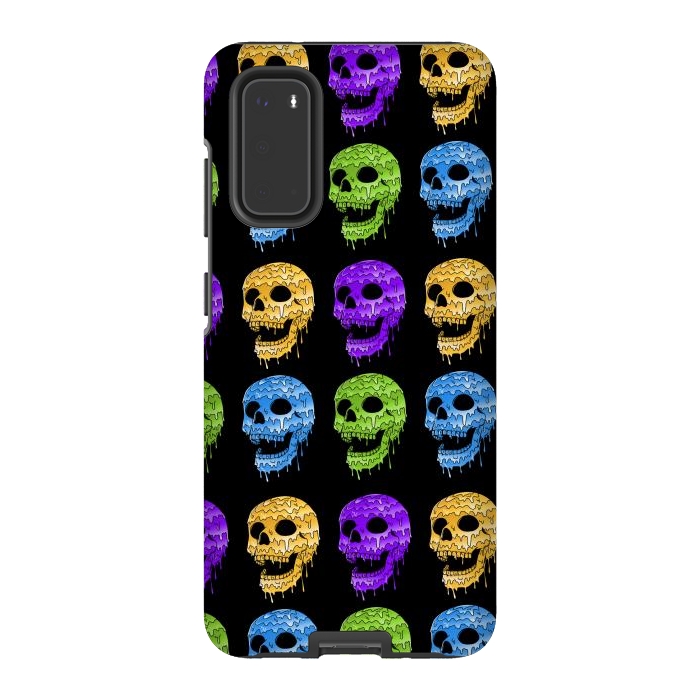 Galaxy S20 StrongFit Skulls Colors by Coffee Man