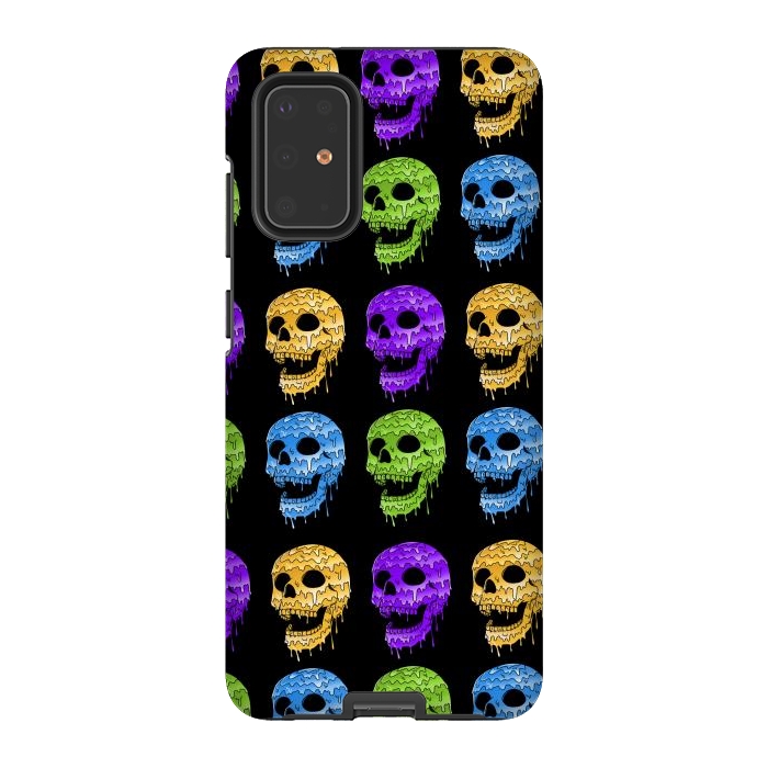 Galaxy S20 Plus StrongFit Skulls Colors by Coffee Man