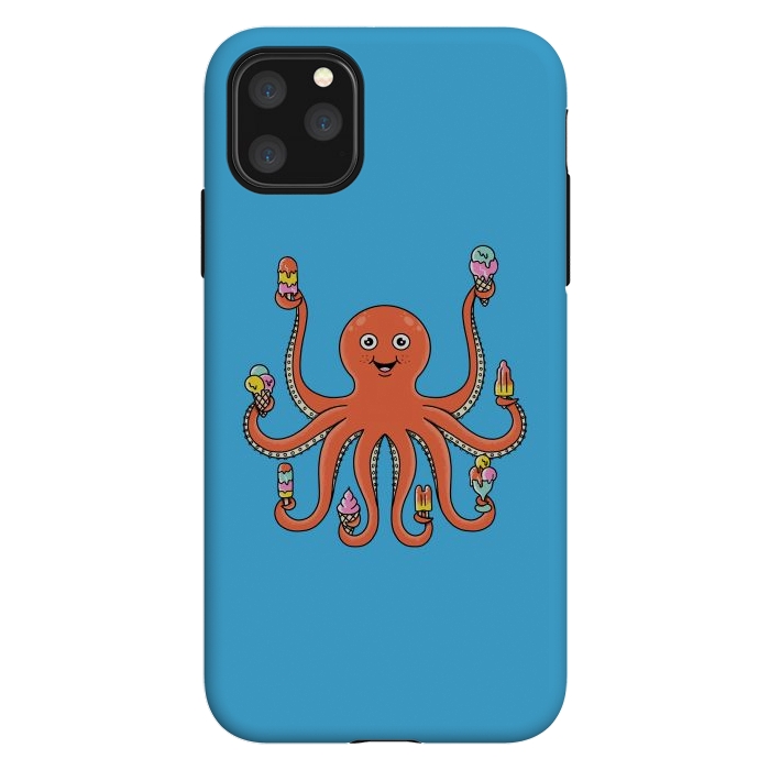iPhone 11 Pro Max StrongFit Octopus Ice Creams by Coffee Man