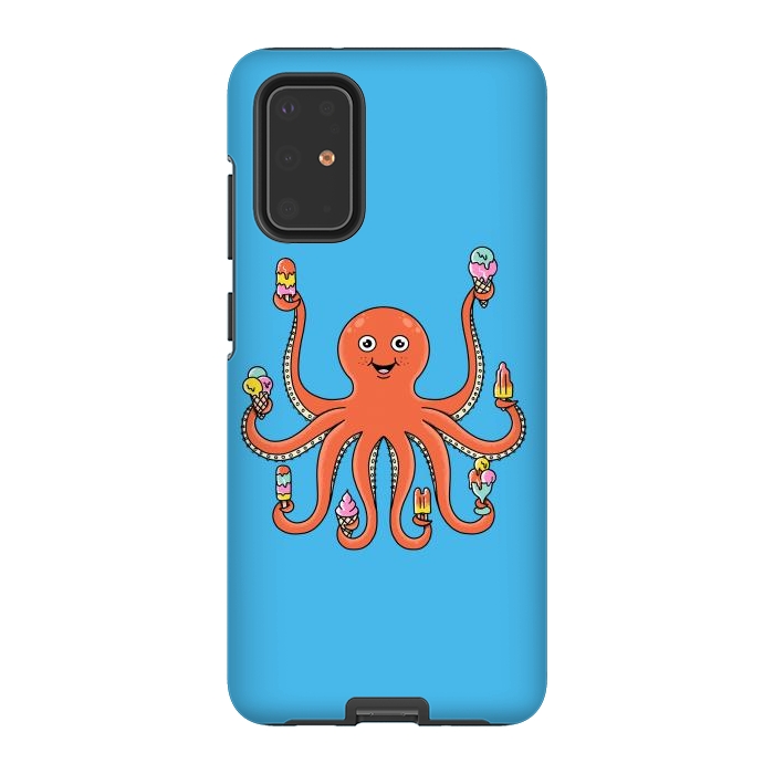 Galaxy S20 Plus StrongFit Octopus Ice Creams by Coffee Man