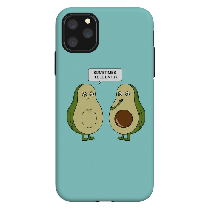 iPhone 11 Pro Max StrongFit Avocado Empty by Coffee Man