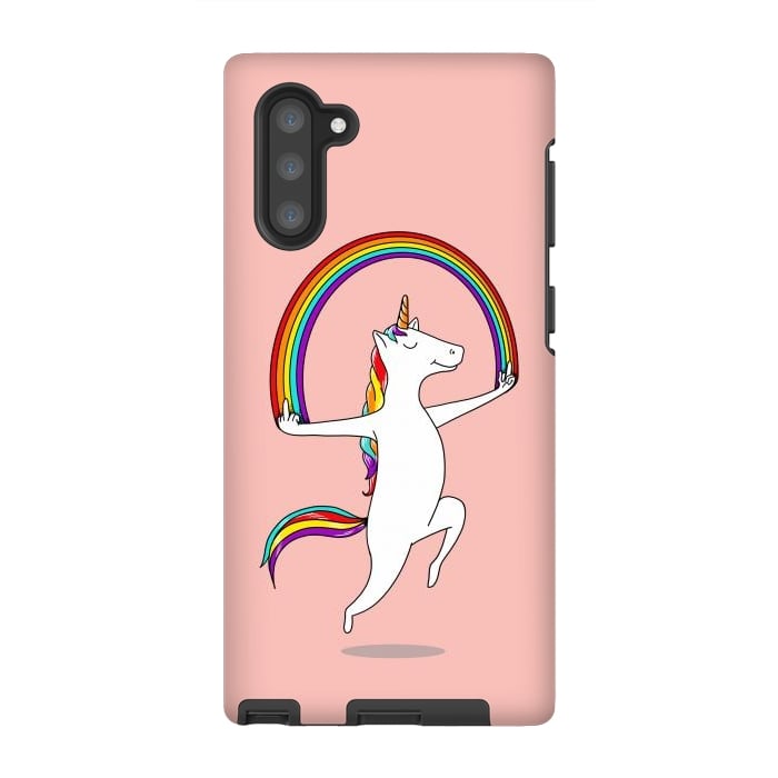 Galaxy Note 10 StrongFit Unicorn Magic pink by Coffee Man