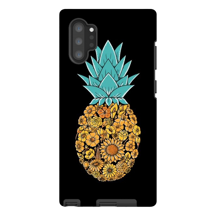 Galaxy Note 10 plus StrongFit Pineapple Floral by Coffee Man
