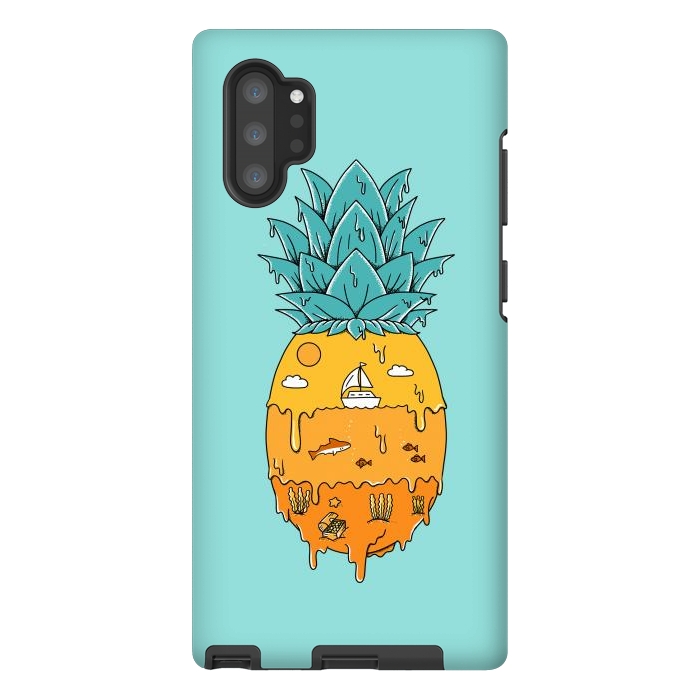 Galaxy Note 10 plus StrongFit Pineapple Landscape green by Coffee Man