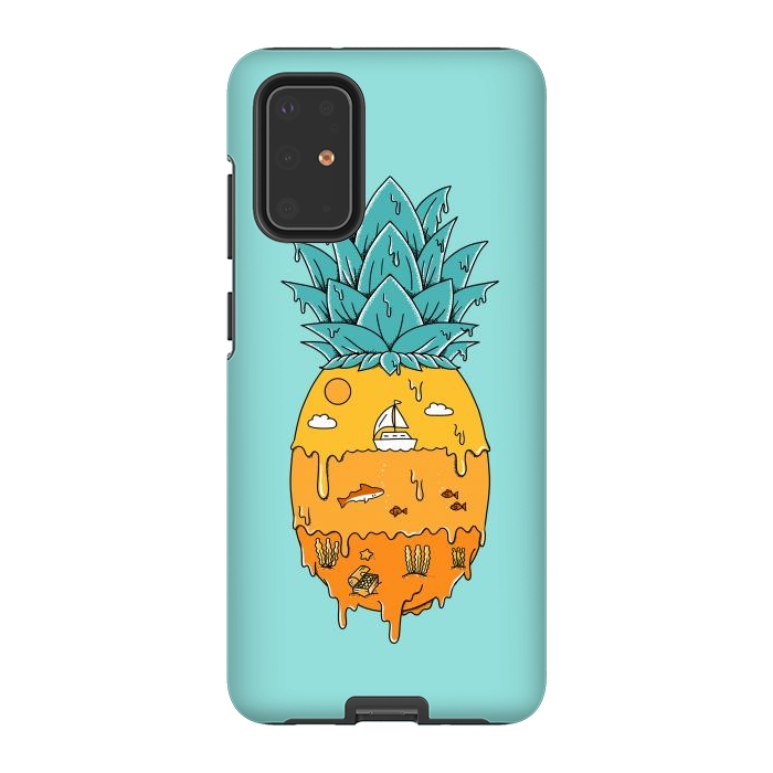 Galaxy S20 Plus StrongFit Pineapple Landscape green by Coffee Man