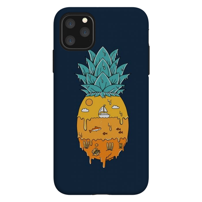 iPhone 11 Pro Max StrongFit Pineapple Landscape by Coffee Man