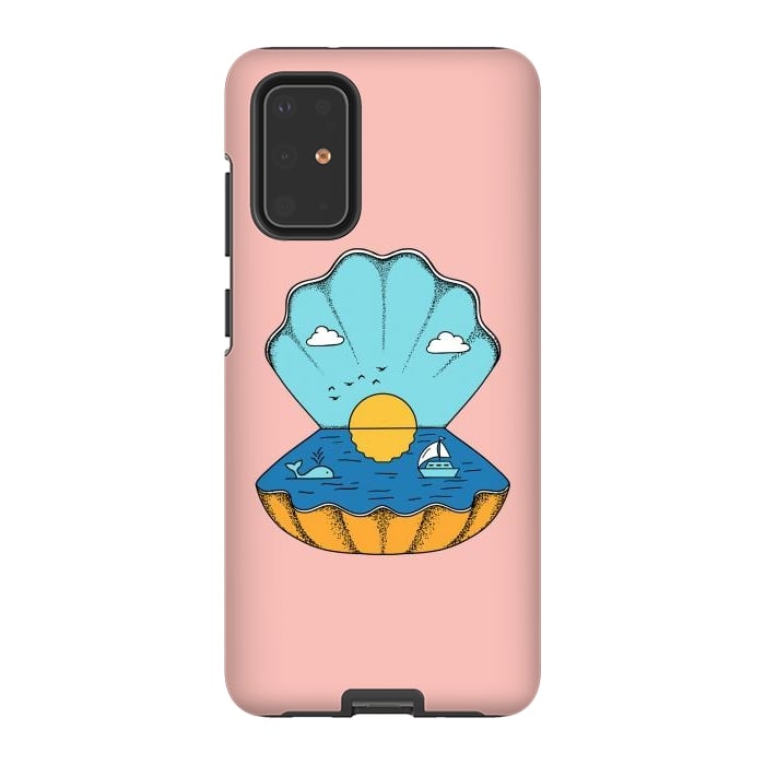 Galaxy S20 Plus StrongFit Shell Nature Pink by Coffee Man