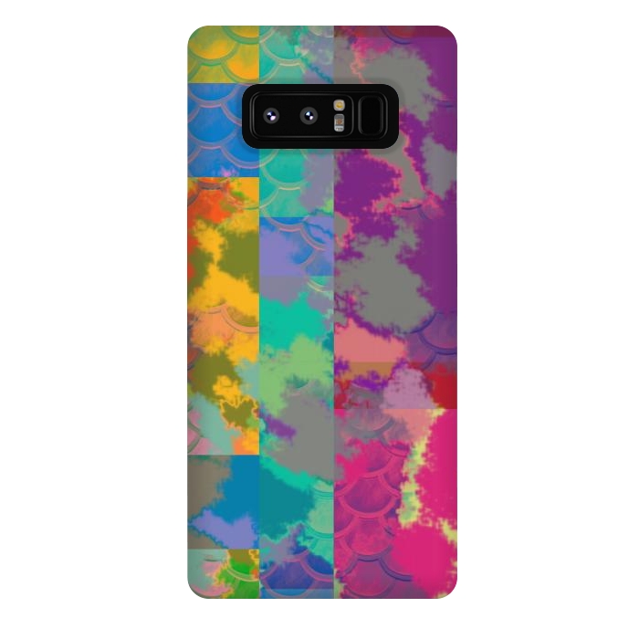 Galaxy Note 8 StrongFit Abstract squares by Josie