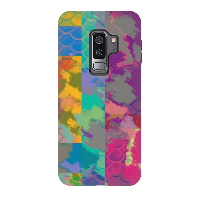 Galaxy S9 plus StrongFit Abstract squares by Josie