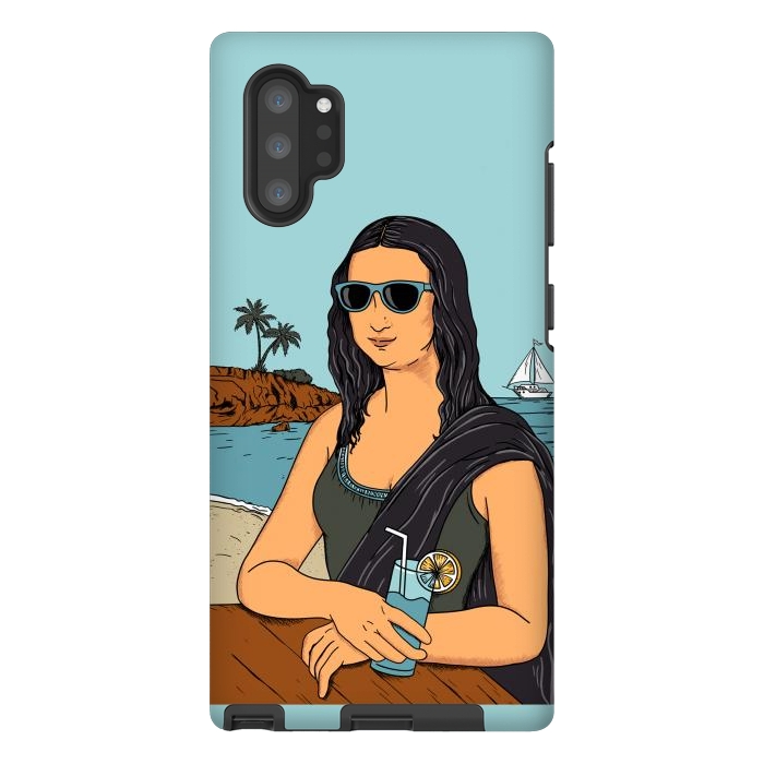 Galaxy Note 10 plus StrongFit Mona Lisa Beach by Coffee Man
