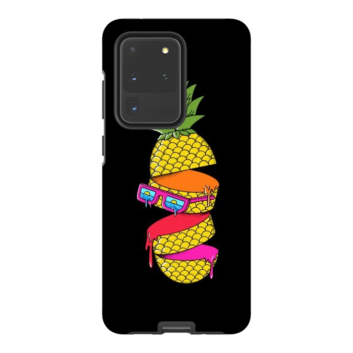 Galaxy S20 Ultra StrongFit Pineapple colors Black by Coffee Man