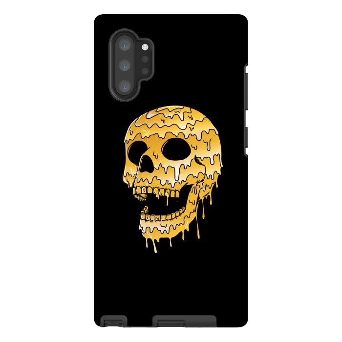 Galaxy Note 10 plus StrongFit Gold Skull by Coffee Man