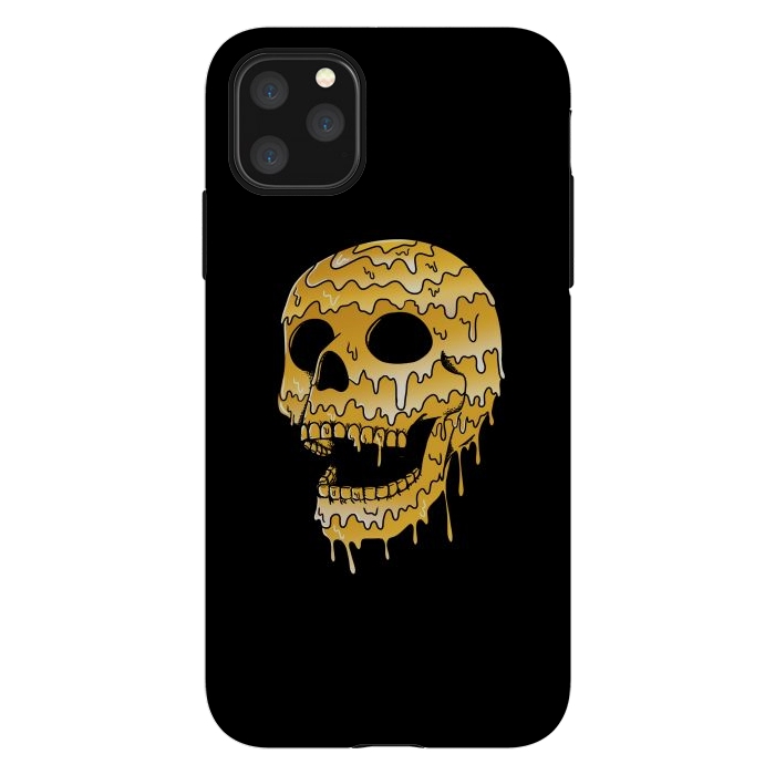 iPhone 11 Pro Max StrongFit Gold Skull by Coffee Man