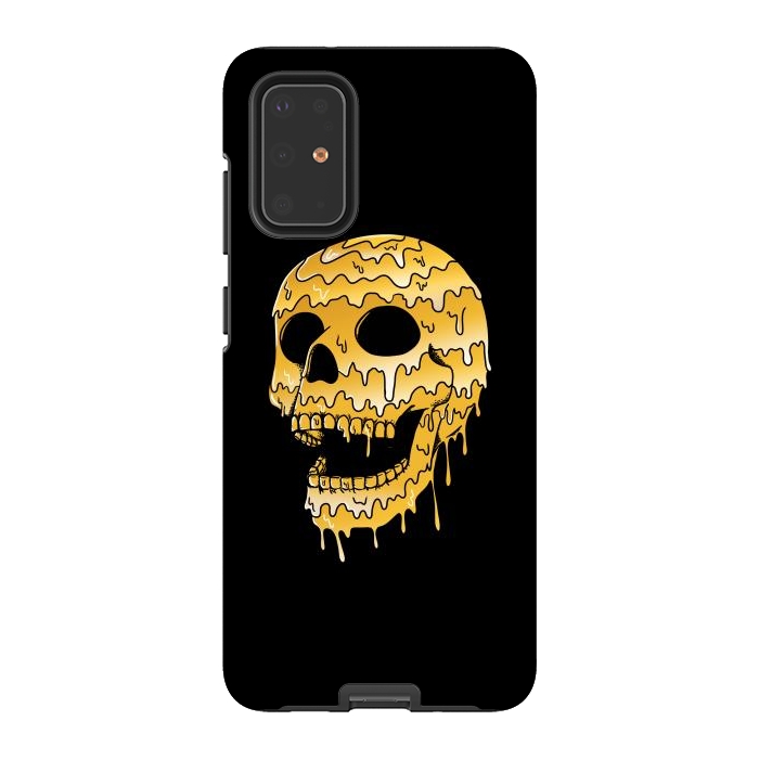 Galaxy S20 Plus StrongFit Gold Skull by Coffee Man