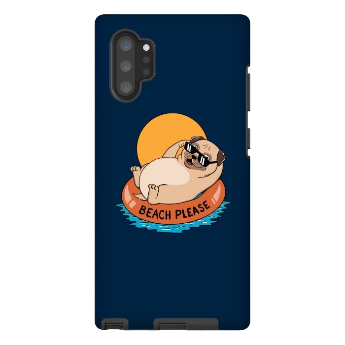Galaxy Note 10 plus StrongFit Beach Please Blue by Coffee Man