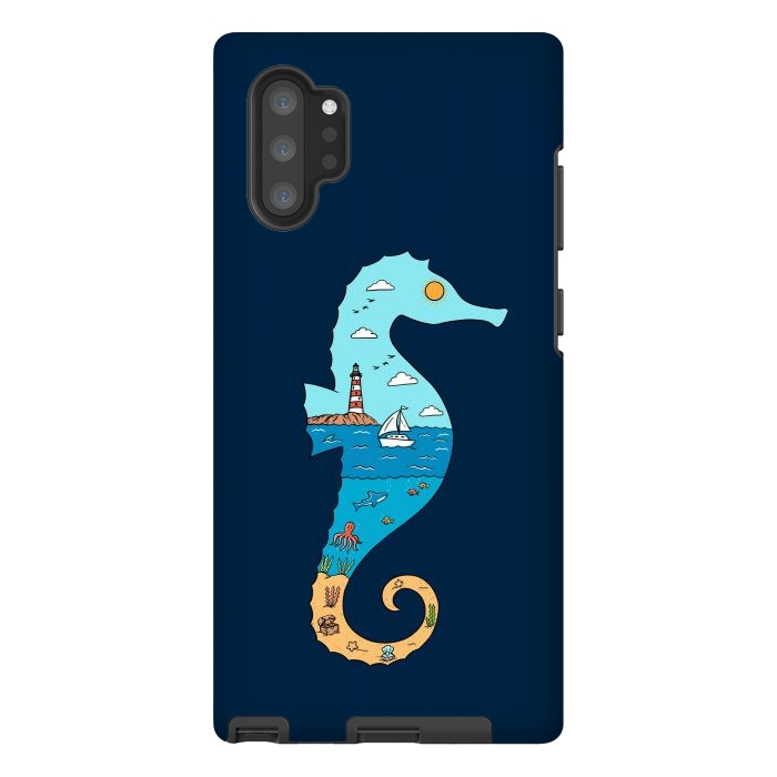 Galaxy Note 10 plus StrongFit SeahorseNature by Coffee Man
