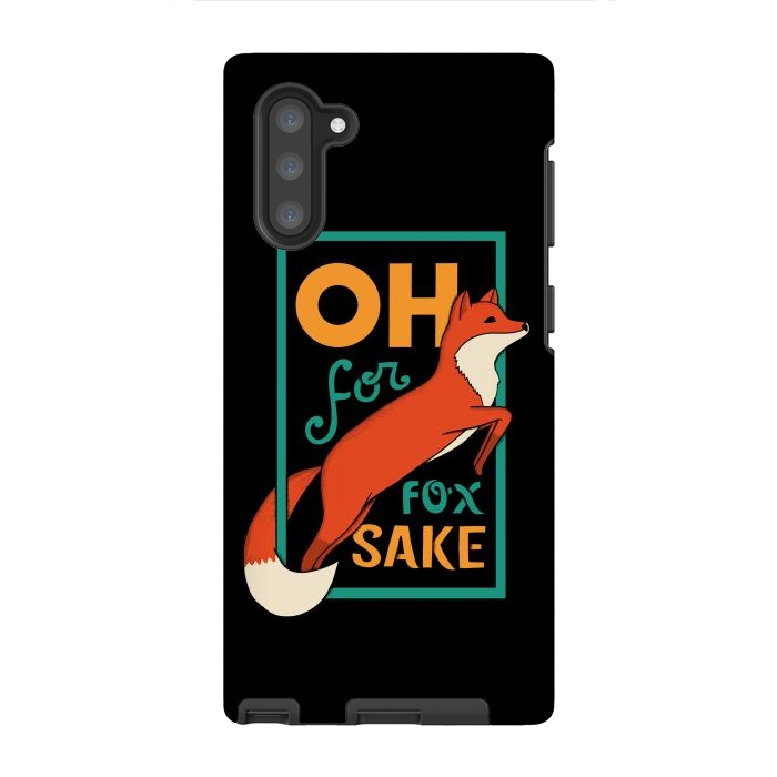 Galaxy Note 10 StrongFit Oh for fox sake by Coffee Man