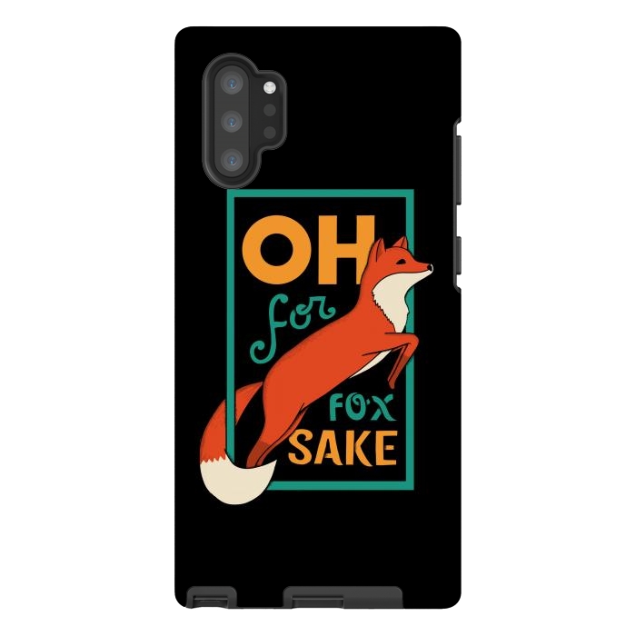 Galaxy Note 10 plus StrongFit Oh for fox sake by Coffee Man