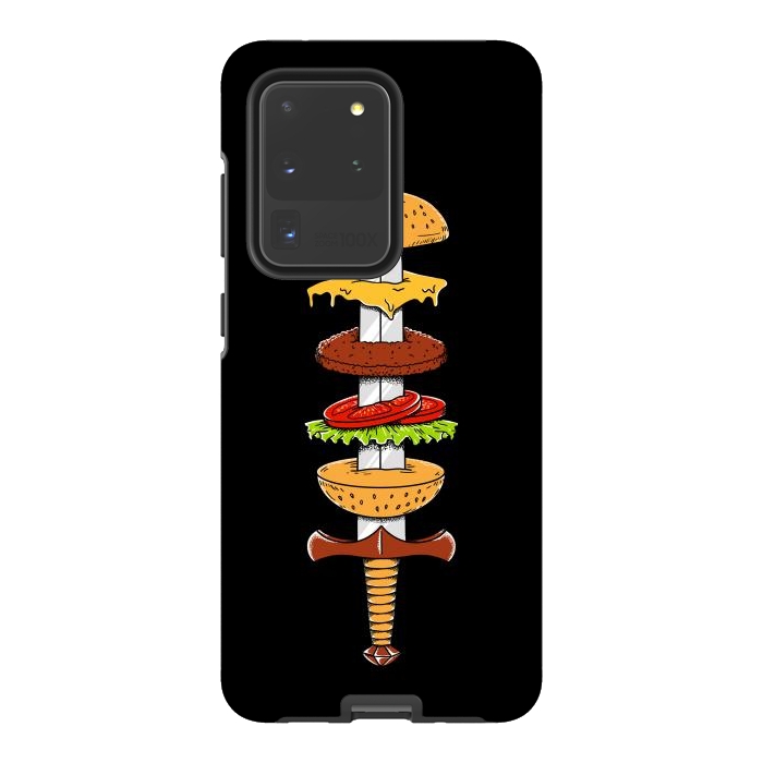 Galaxy S20 Ultra StrongFit sword Burger by Coffee Man