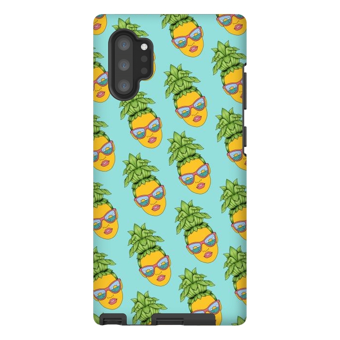 Galaxy Note 10 plus StrongFit Pineapple Girl pattern by Coffee Man