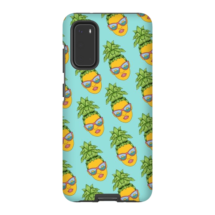 Galaxy S20 StrongFit Pineapple Girl pattern by Coffee Man