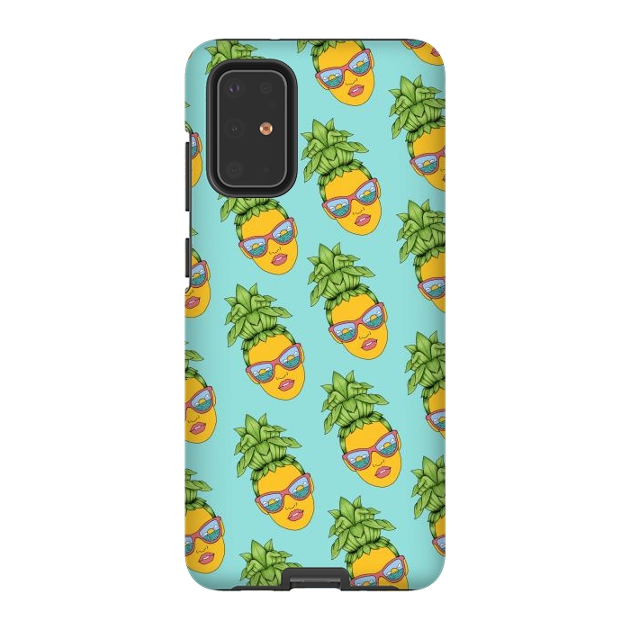 Galaxy S20 Plus StrongFit Pineapple Girl pattern by Coffee Man