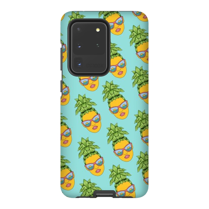 Galaxy S20 Ultra StrongFit Pineapple Girl pattern by Coffee Man