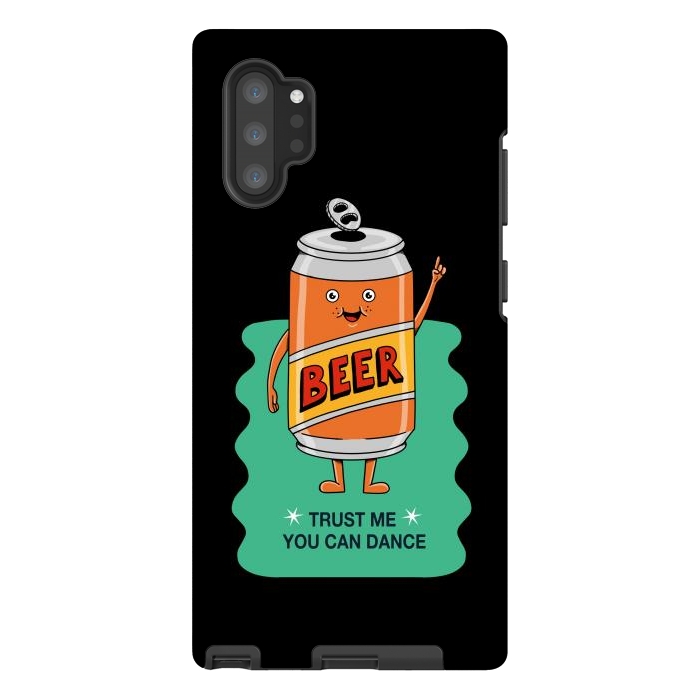 Galaxy Note 10 plus StrongFit Beer you can dance black by Coffee Man