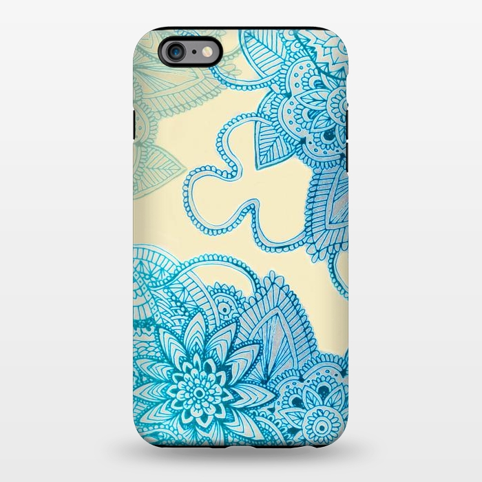 iPhone 6/6s plus StrongFit Floral Doodle G580 by Medusa GraphicArt