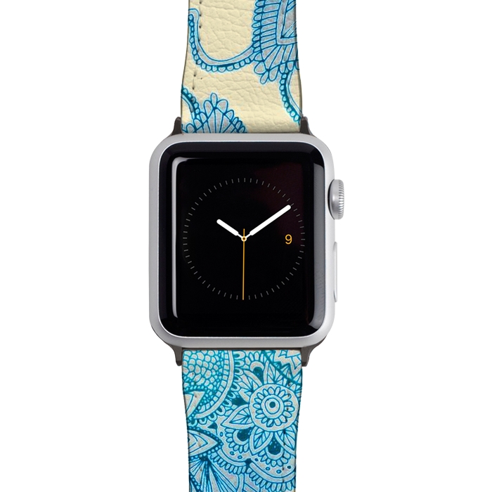 Watch 38mm / 40mm Strap PU leather Floral Doodle G580 by Medusa GraphicArt
