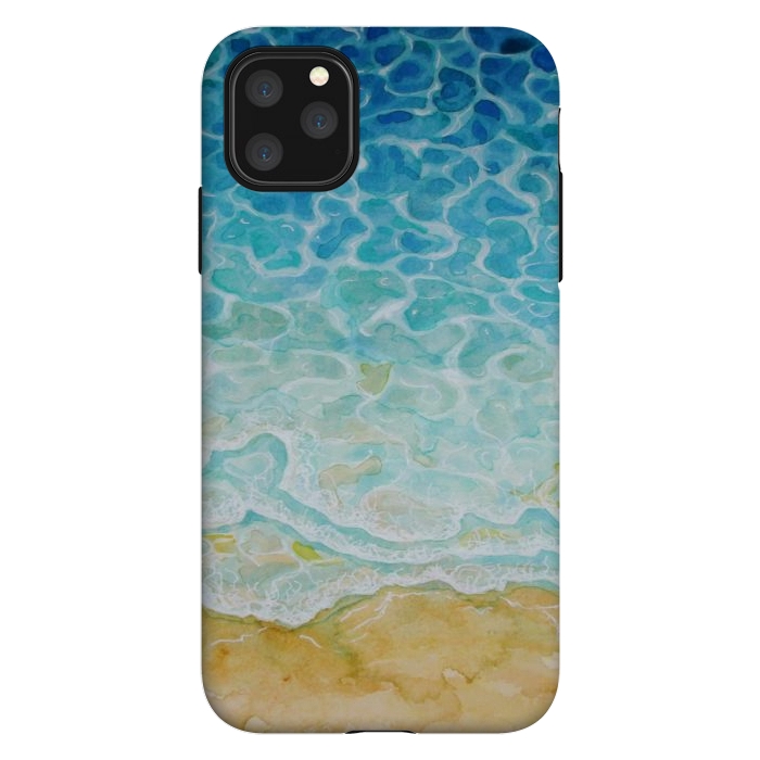 iPhone 11 Pro Max StrongFit Watercolor Sea G564 by Medusa GraphicArt