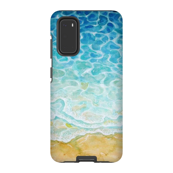 Galaxy S20 StrongFit Watercolor Sea G564 by Medusa GraphicArt