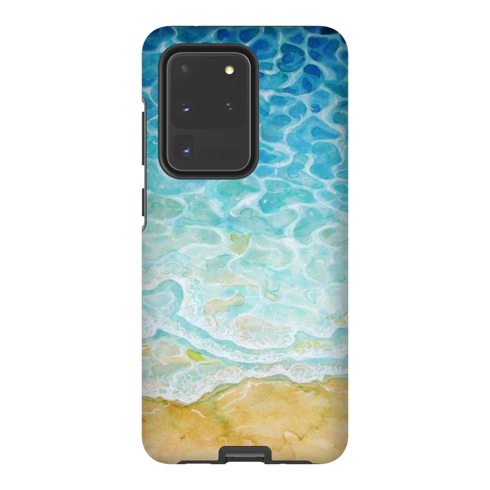 Galaxy S20 Ultra StrongFit Watercolor Sea G564 by Medusa GraphicArt