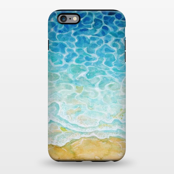 iPhone 6/6s plus StrongFit Watercolor Sea G564 by Medusa GraphicArt