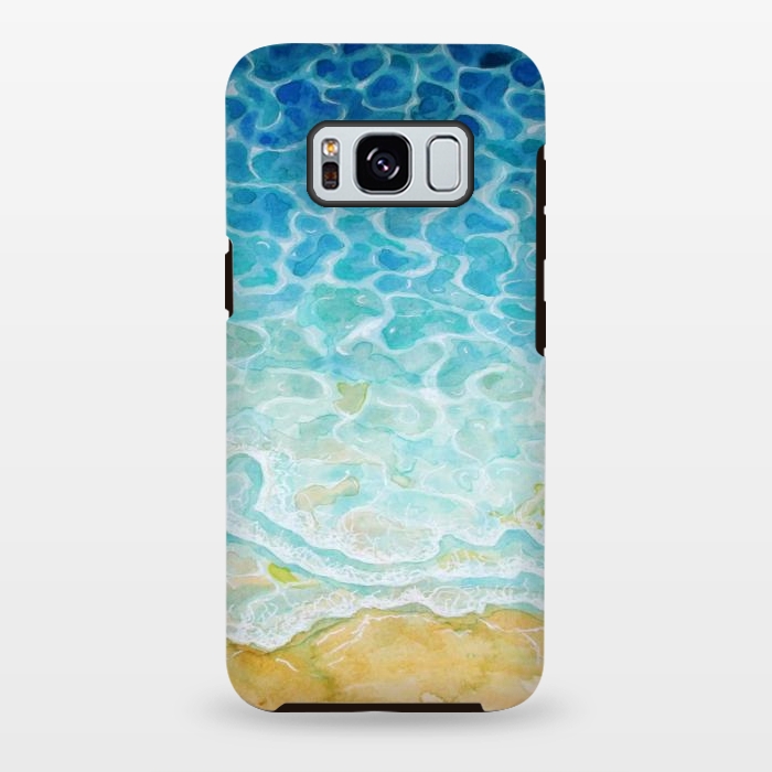 Galaxy S8 plus StrongFit Watercolor Sea G564 by Medusa GraphicArt