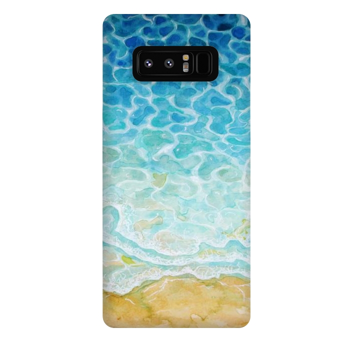 Galaxy Note 8 StrongFit Watercolor Sea G564 by Medusa GraphicArt