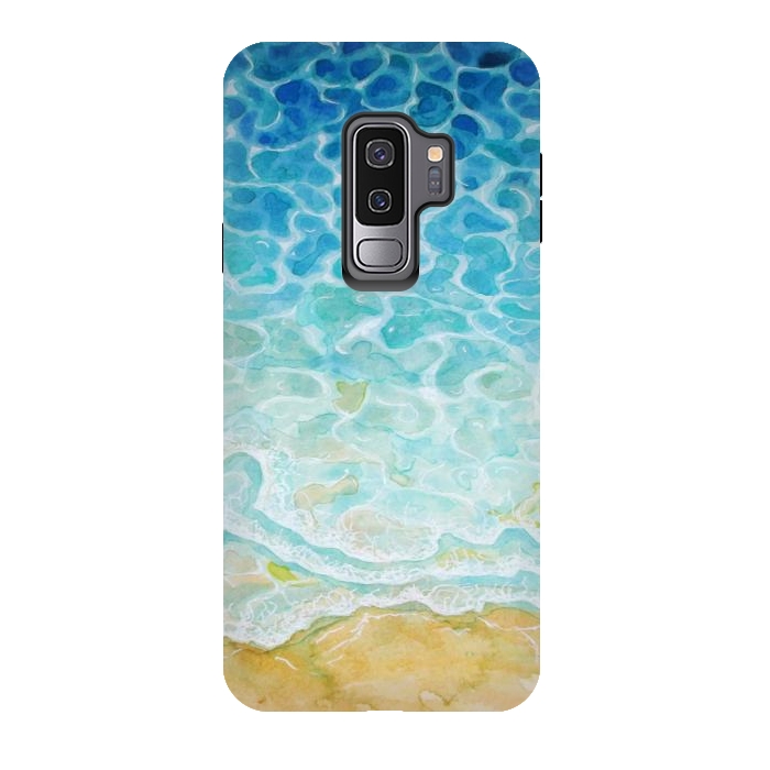 Galaxy S9 plus StrongFit Watercolor Sea G564 by Medusa GraphicArt