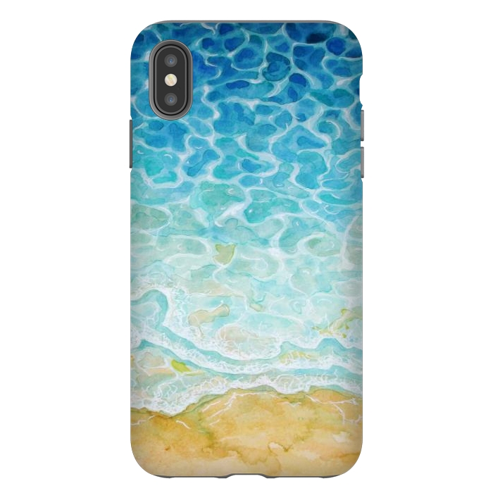 iPhone Xs Max StrongFit Watercolor Sea G564 by Medusa GraphicArt