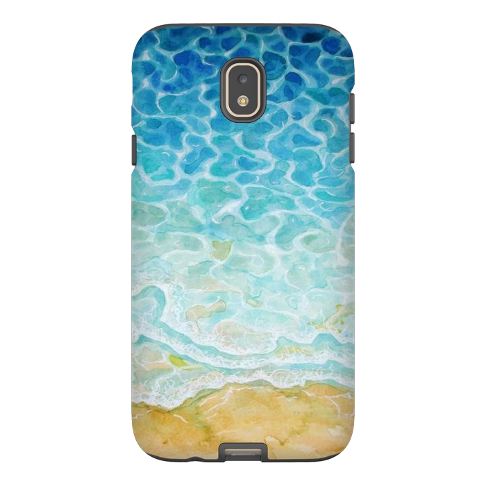 Galaxy J7 StrongFit Watercolor Sea G564 by Medusa GraphicArt