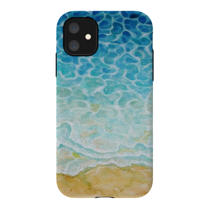 iPhone 11 StrongFit Watercolor Sea G564 by Medusa GraphicArt