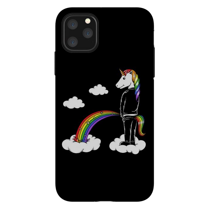 iPhone 11 Pro Max StrongFit Unicorn Rainbow by Coffee Man