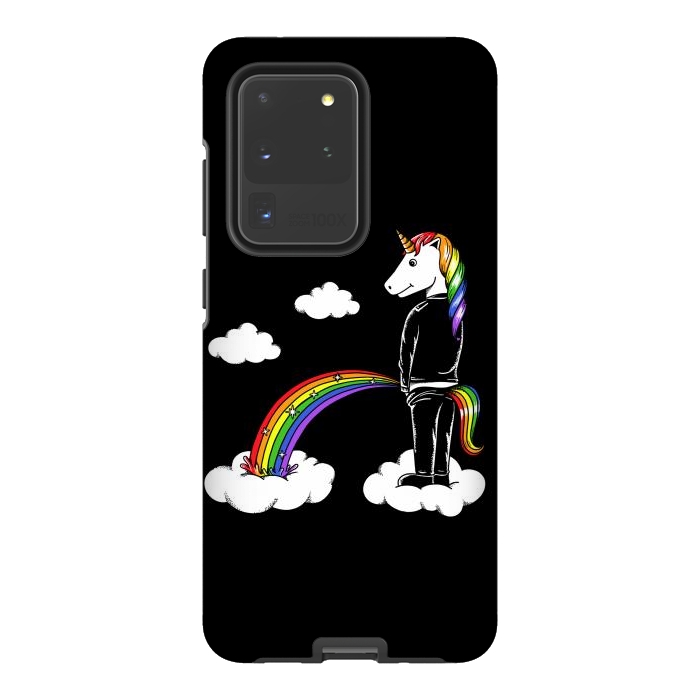 Galaxy S20 Ultra StrongFit Unicorn Rainbow by Coffee Man
