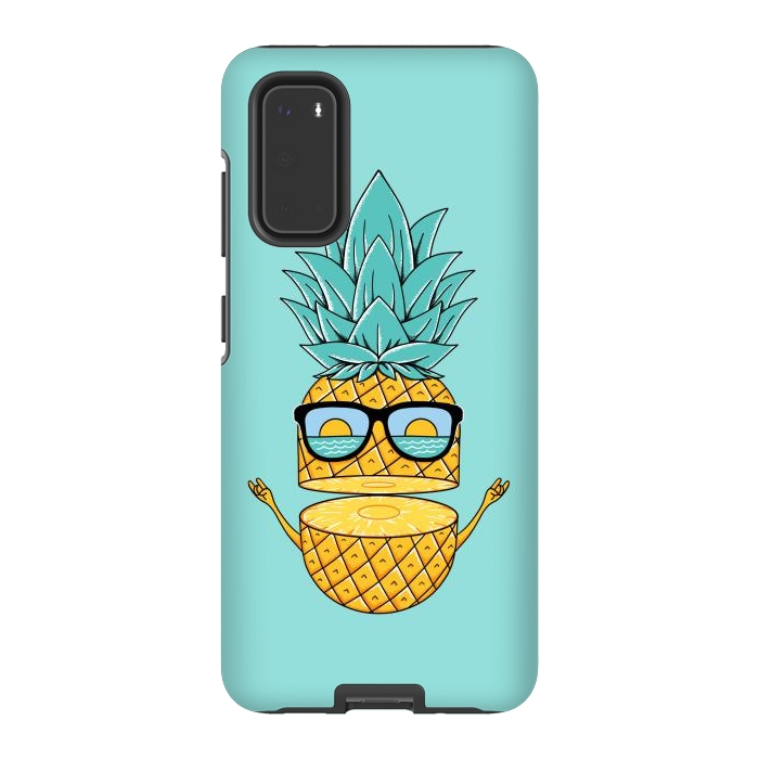 Galaxy S20 StrongFit Pineapple Sunglasses by Coffee Man