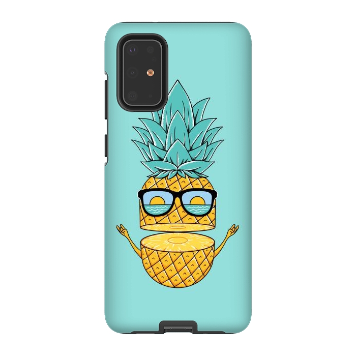 Galaxy S20 Plus StrongFit Pineapple Sunglasses by Coffee Man