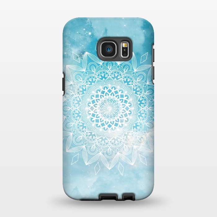 Galaxy S7 EDGE StrongFit Sky mandala flower by Jms