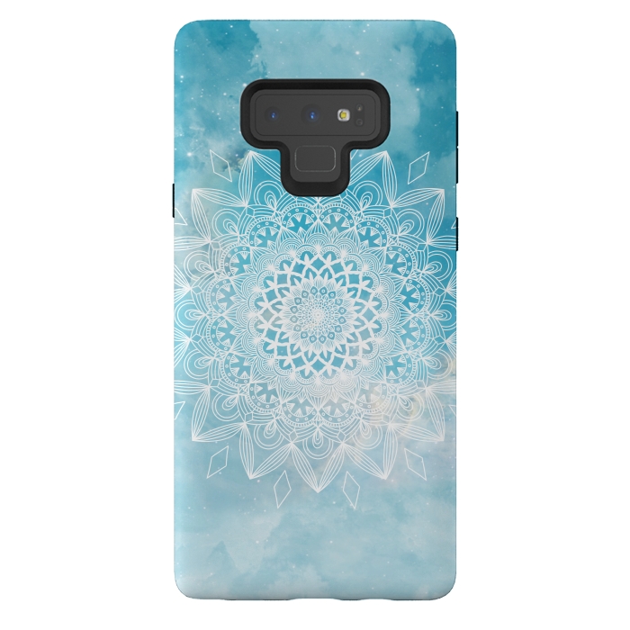 Galaxy Note 9 StrongFit Sky mandala flower by Jms