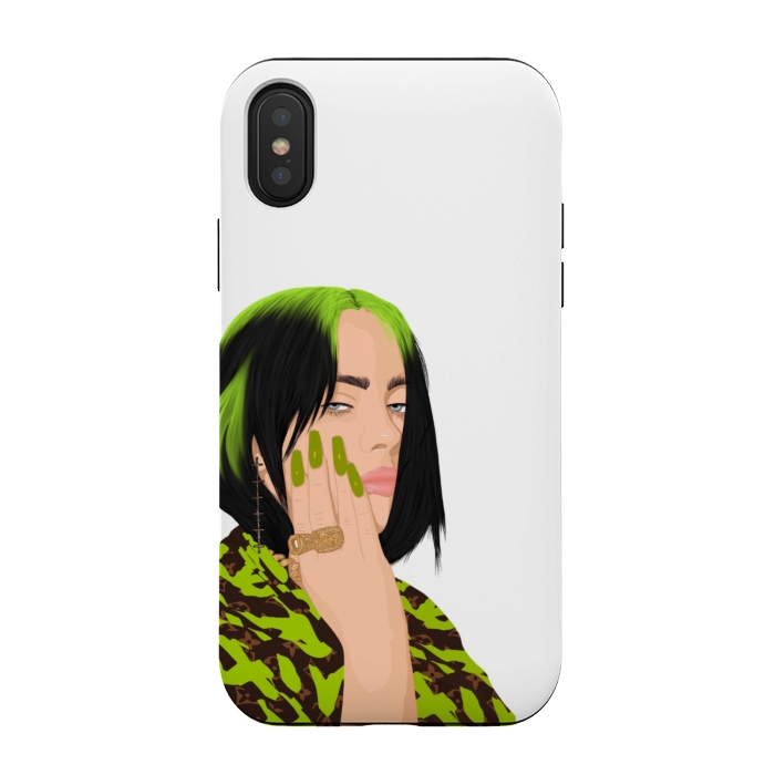 iPhone Xs / X StrongFit Billie eilish green by Jms
