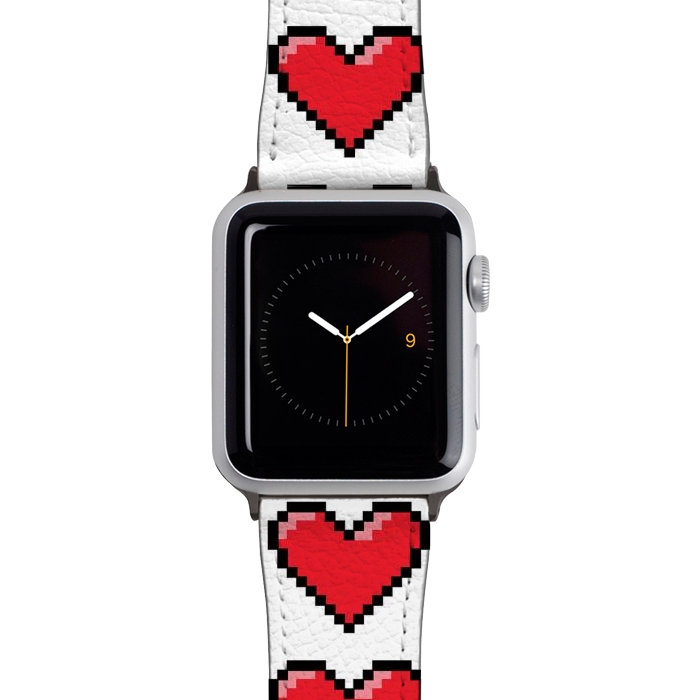 Watch 38mm / 40mm Strap PU leather Pixel love by Laura Nagel