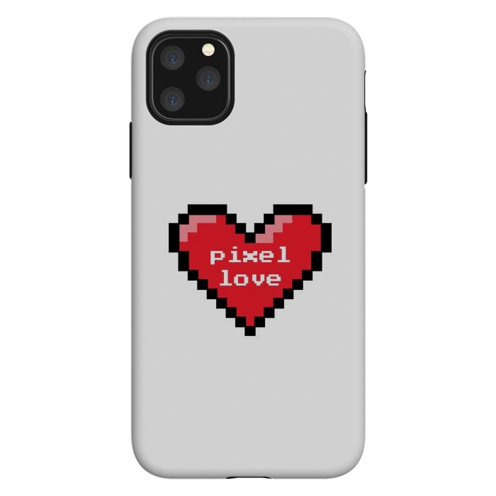 iPhone 11 Pro Max StrongFit Pixel love by Laura Nagel