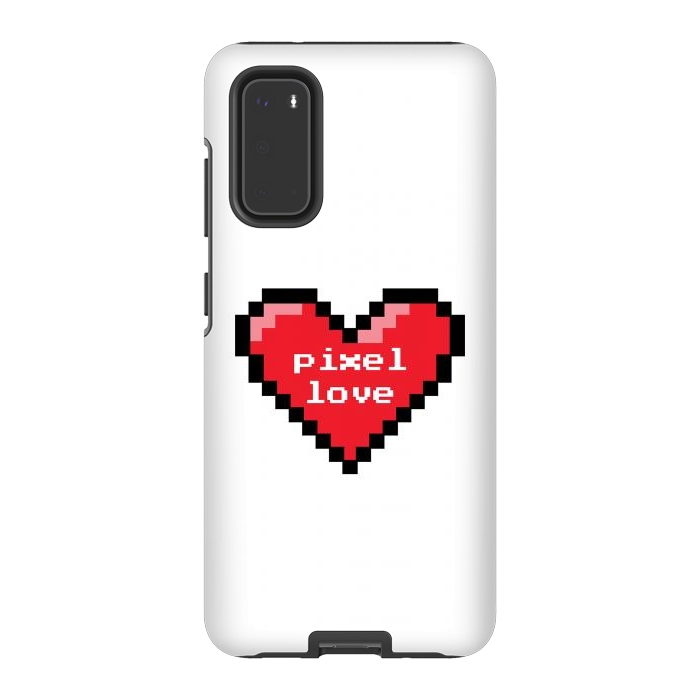 Galaxy S20 StrongFit Pixel love by Laura Nagel